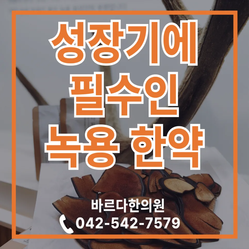 [ 대전 키성장 한약 ] 성장기에 필수, 녹용 한약!