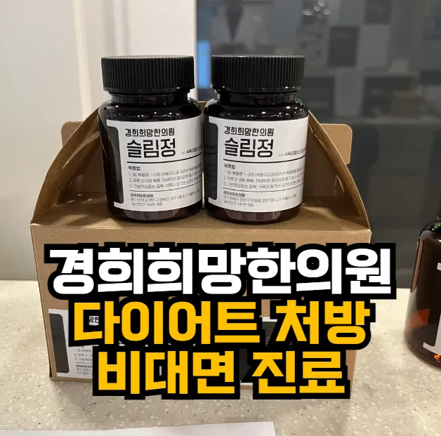 안양일번가한의원, 비대면 다이어트 한약 처방, 슬림정
