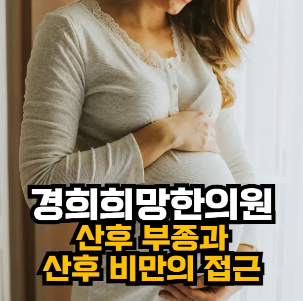 [안양역한의원] 산후부종과 산후비만의 접근