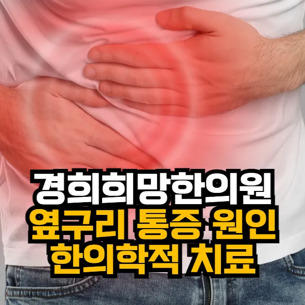 [안양일번가한의원]옆구리 통증의 원인과 한의학적 치료