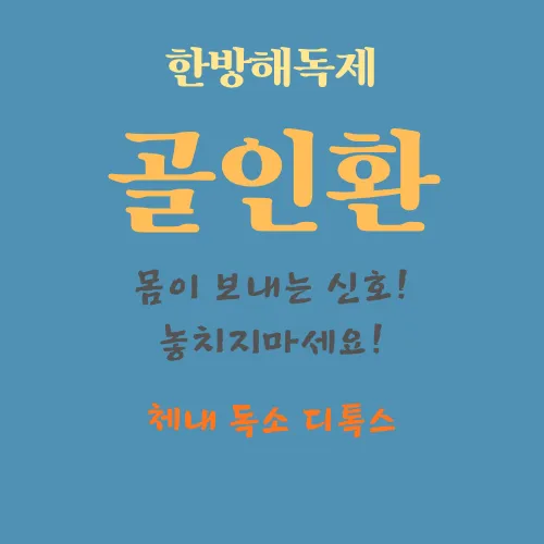 한방해독제 골인환 체내 독소 디톡스